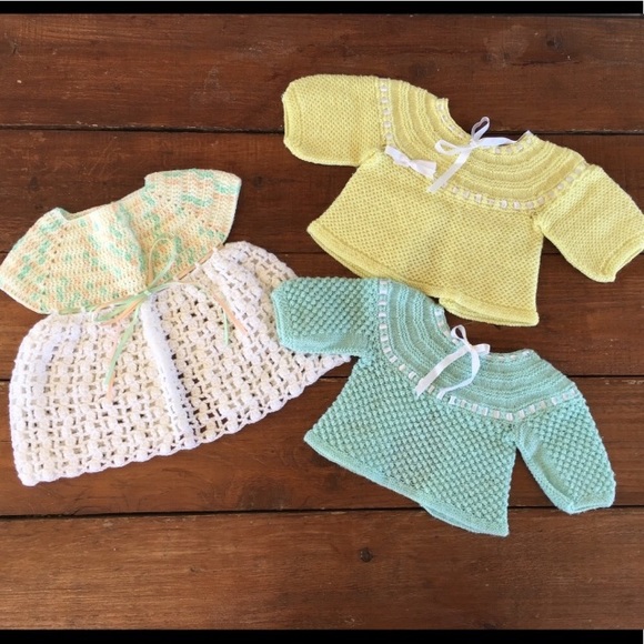 Vintage Other - Vintage | Dress and Sweaters Bundle Crocheted